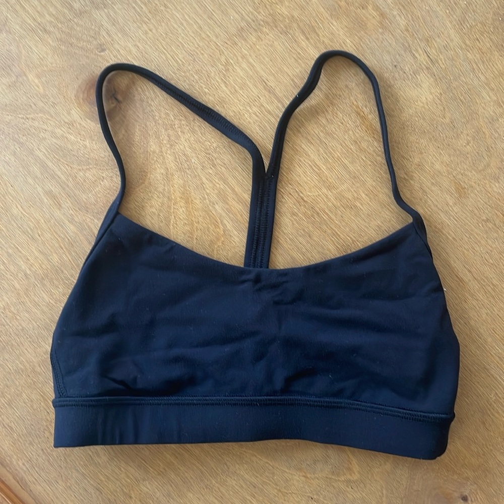 Lululemon Flow Y Bra, Black, size 4
